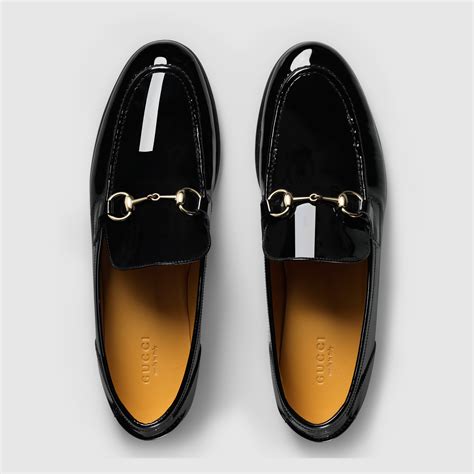 brown leather gucci loafers|gucci patent leather loafers women.